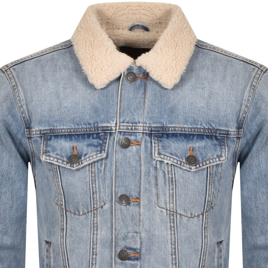 Alternative Image for ProductTrue Religion Sherpa Jimmy Jacket Blue2